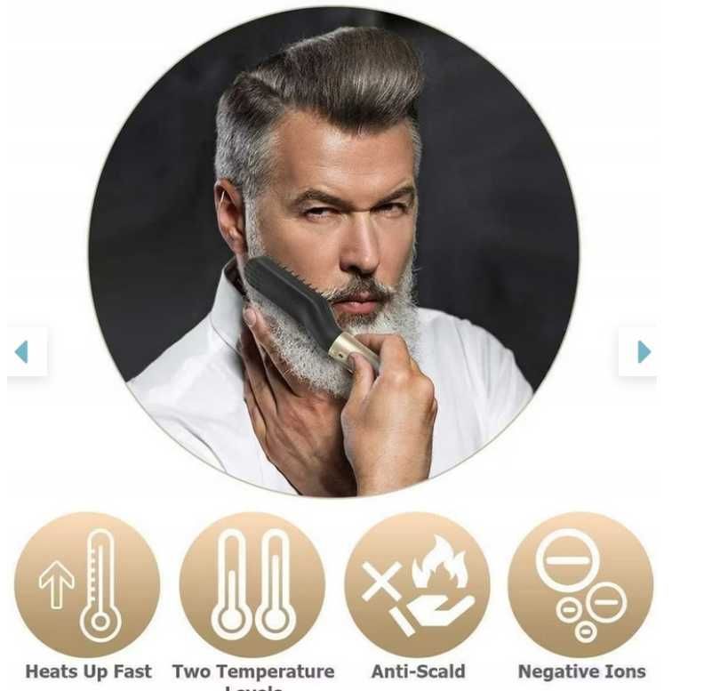 Prostownica do brody Elektryczna podgrzewana