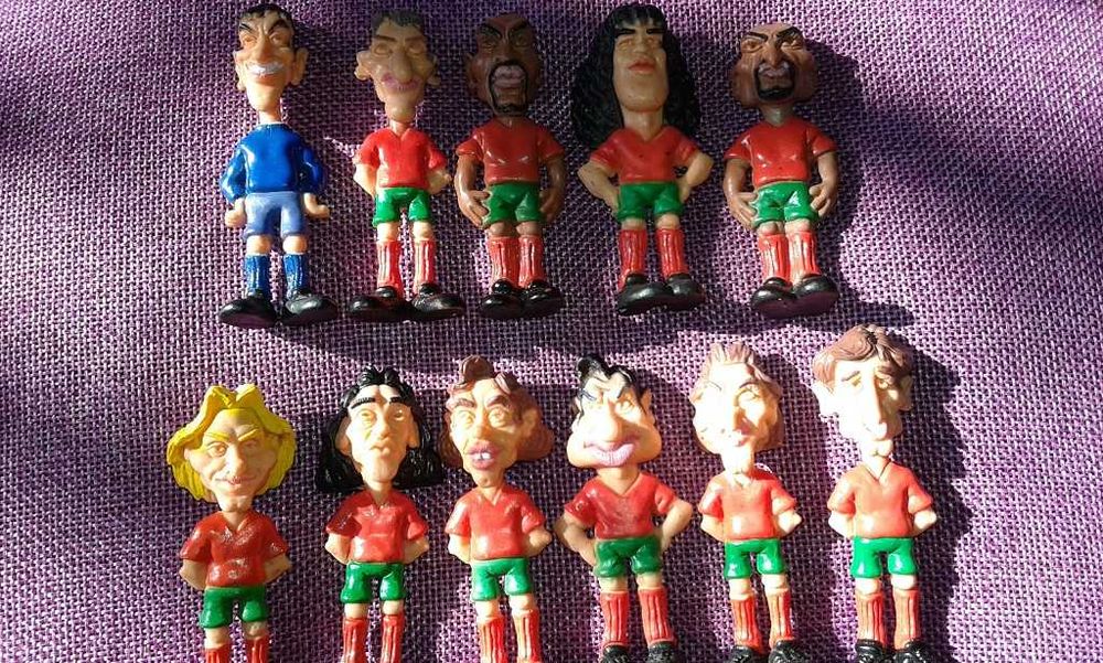 11 Caricaturas da Selecção Nacional Futebol Euro 96 Inglaterra, a Bola