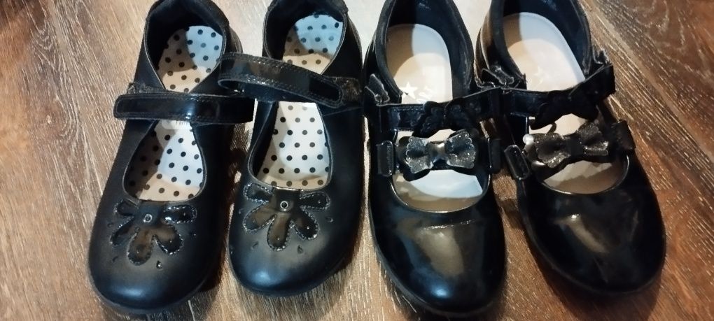 Туфлі черевики лаковані чорні дитячі