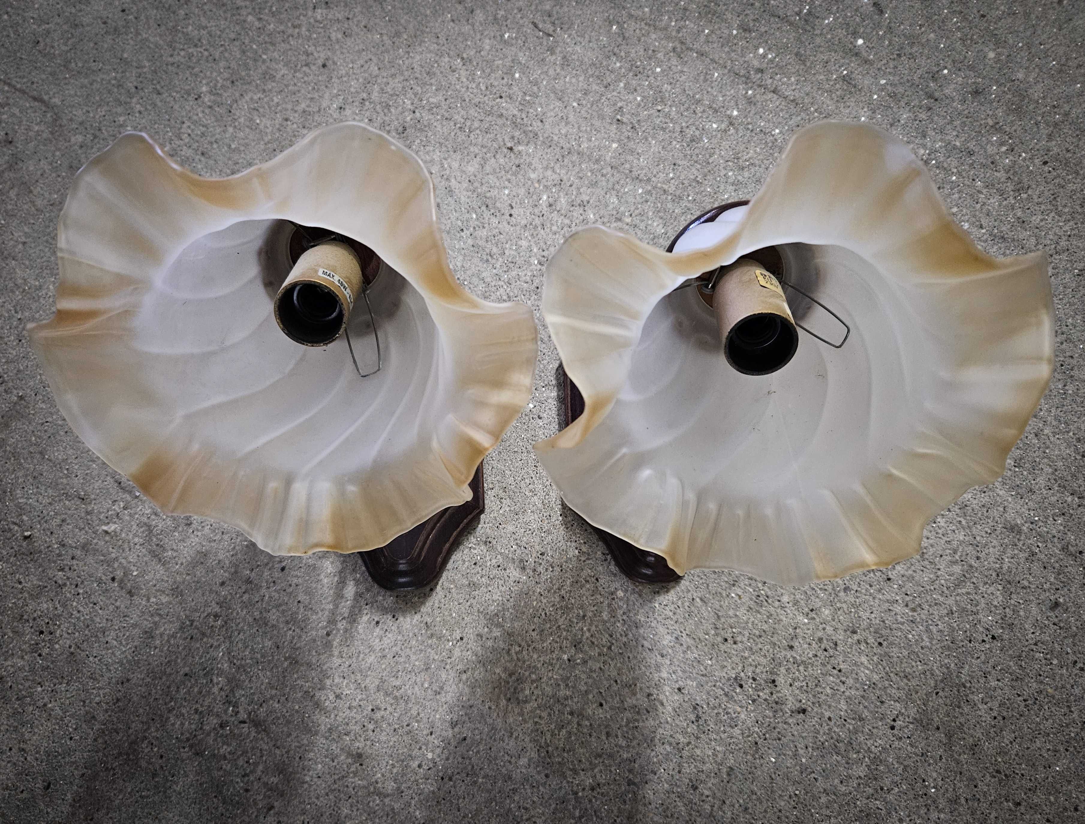 2 candeeiros de parede estilo floral