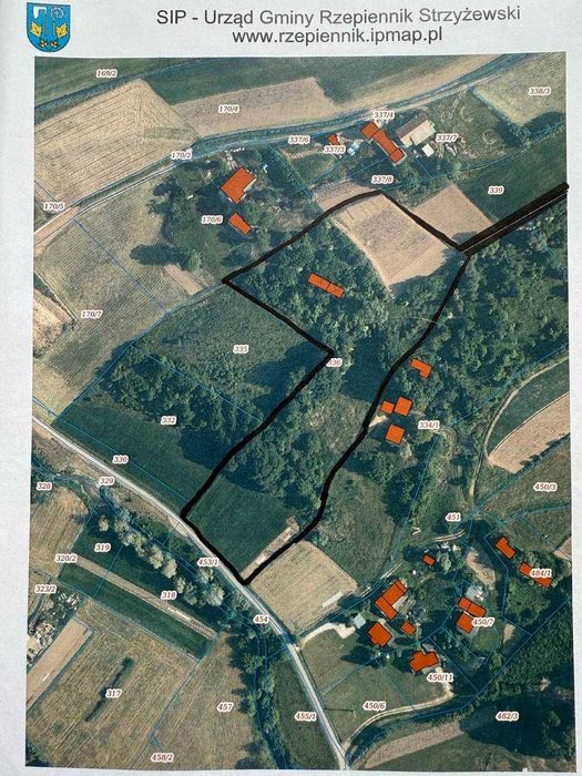 Działki 32300 m2  z dostępem do drogi, możliwość zabudowy na 50 ar