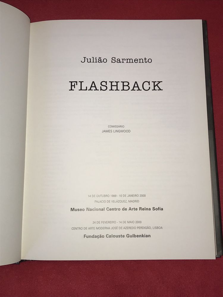 Livro - Flashback Julião Sarmento- fundação calouste gulbenkian