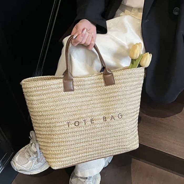 Плетена сумка літня