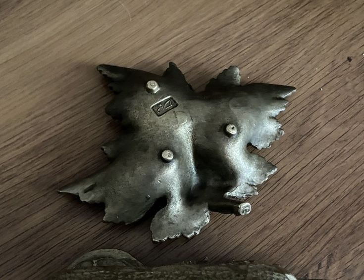 СССР Нимор антикваріат бронза Виноградный лист подсвечник бронзовый