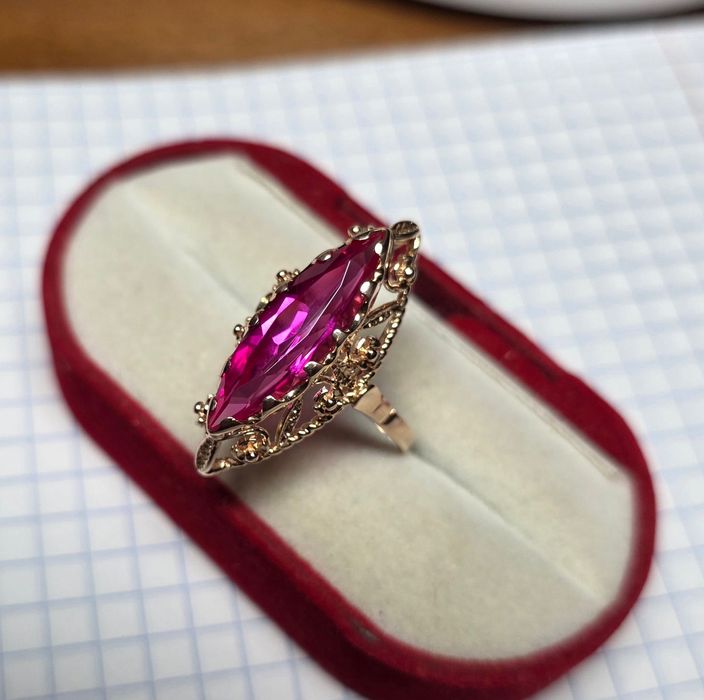 Золотий перстень, кольцо, каблучка часів СРСР, 583 проба