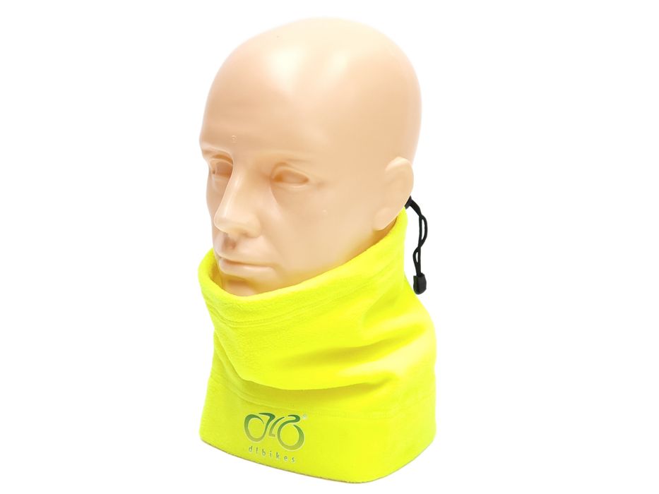 NOWY Komin polarowy czapka na rower ORYGINAŁ DLBIKES seledynowy żółty