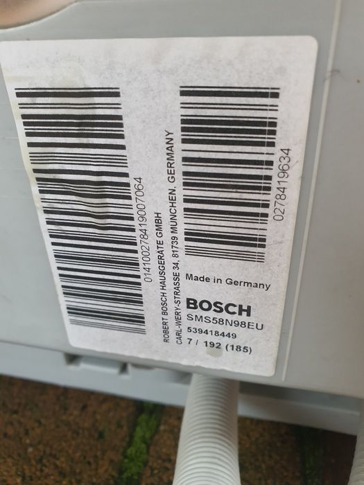 Zmywarka Bosch 60cm ,wolnostojąca,ładna.,3 szuflady.uszkodzona