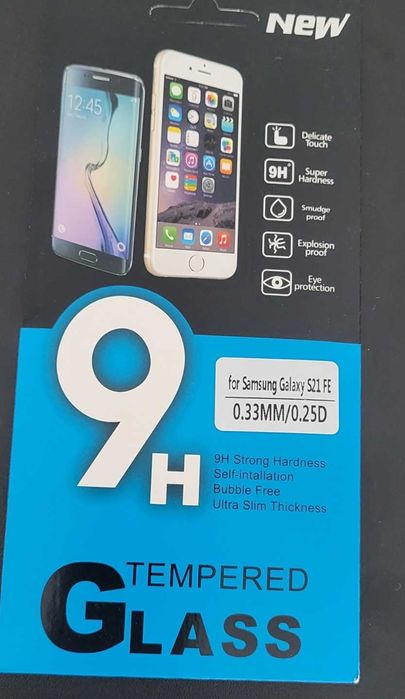 Nowe szkło hartowane 9H do Samsung Galaxy S21 FE 0.33mm/0.25D szybka