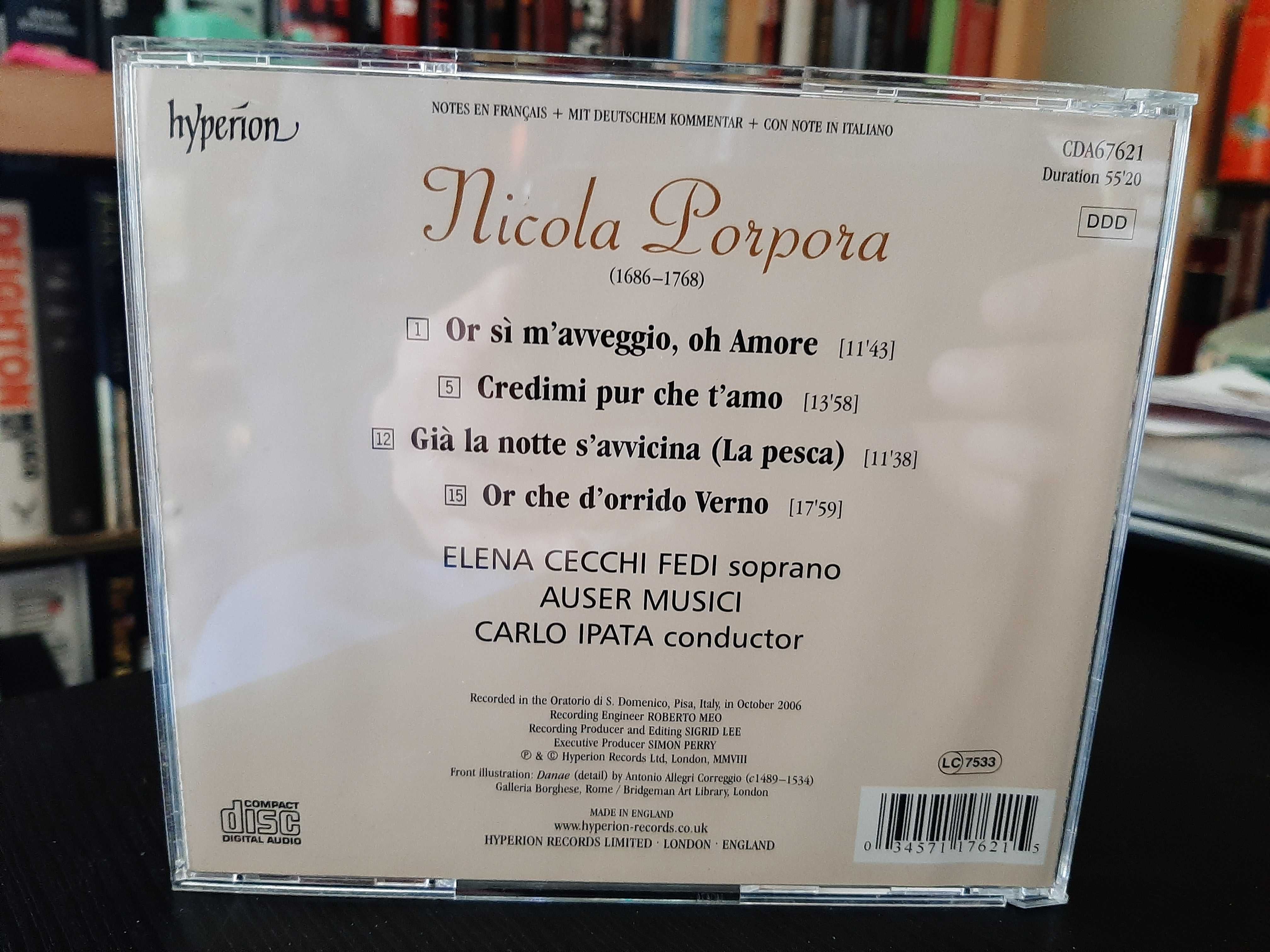 Porpora – Cantatas for soprano – Auser Musici, Carlo Ipata