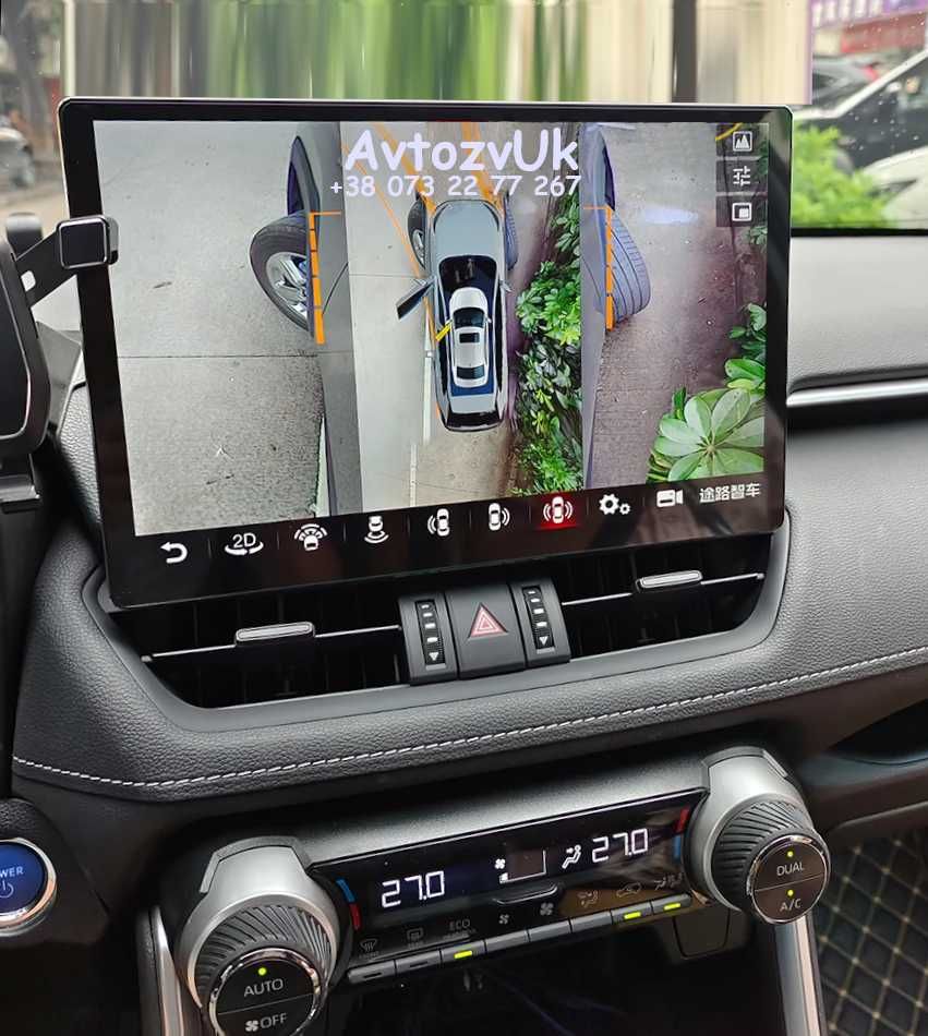 Магнитола RAV 4 Toyota RAV4 GPS РАВ4 2 дин Дисплей CarPlay Android 14
