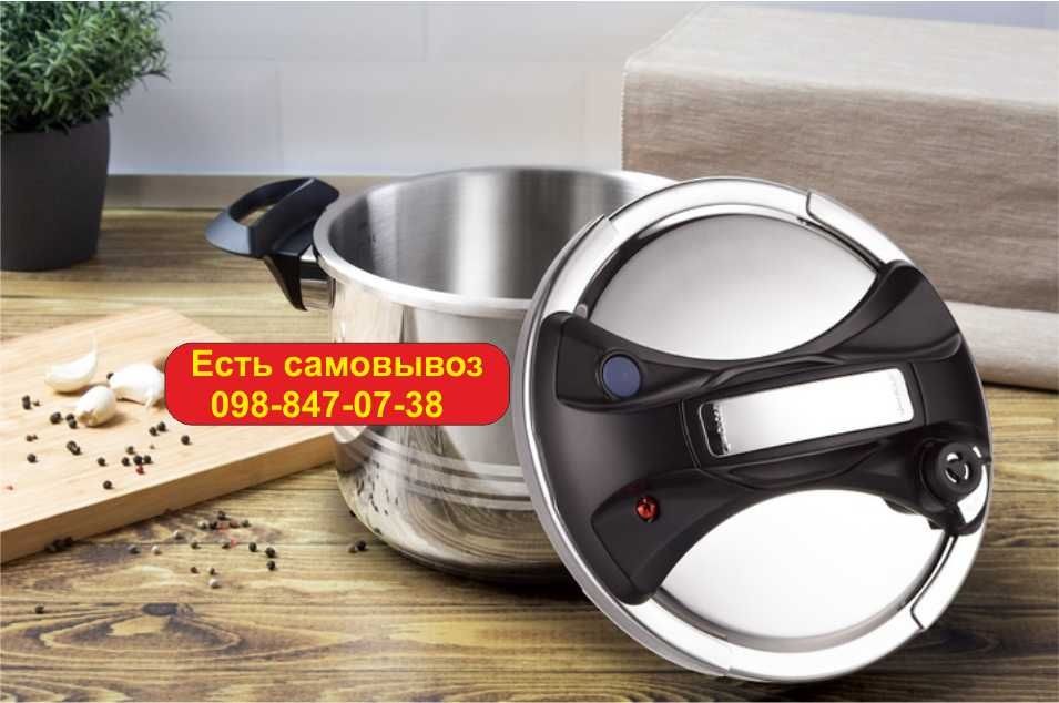 Скороварка из нержавеющей стали под все виды плит Edenberg 4-6-8-10 Л.
