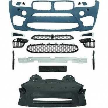 Para-choque frontal para BMW X6 F16 2014 a 2018 look X6M
