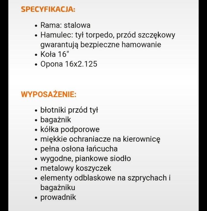 Rower BMX dla chlopca