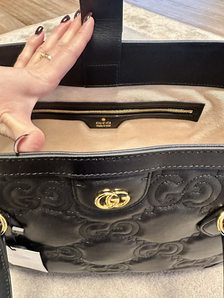 Torba Shopper Gucci 100 % skóra Chanel Prada