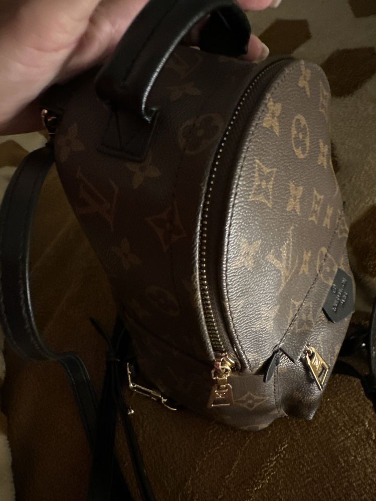 Louis Vuitton Palm Springs cloth backpack