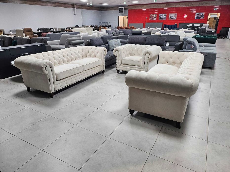 Komplet Sof Chesterfield 3+3+1