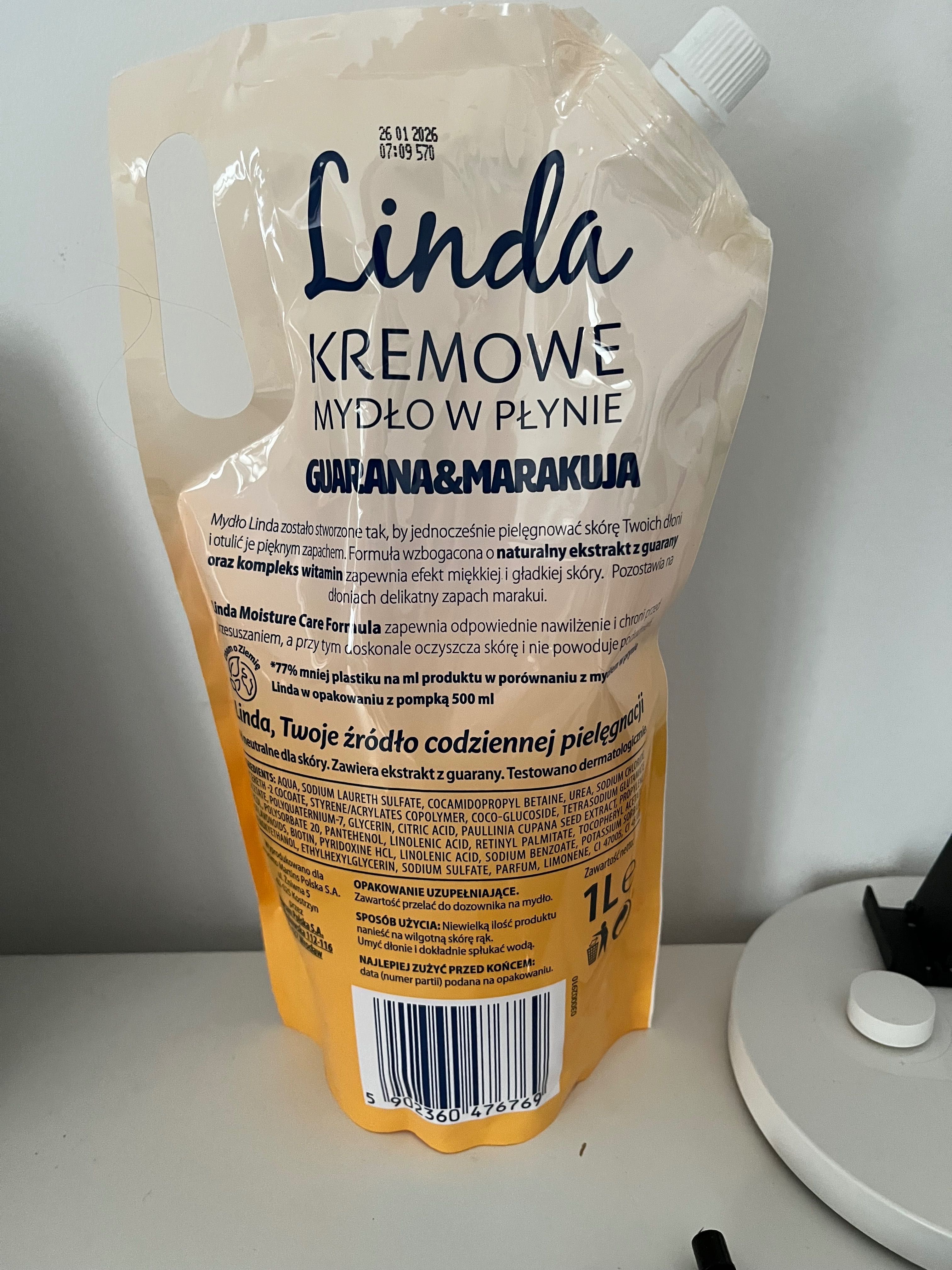 Kremowe mydło w płynie "Linda" (Guarana&Marakuja)