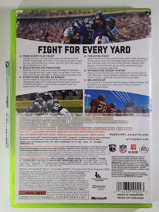 EA Sports Madden NFL 10 / Gra Xbox 360 / Skup gier / Mokotów / Służew