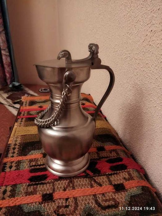 Глечик-Кувшин вінтажний для вина  з 95 % олова