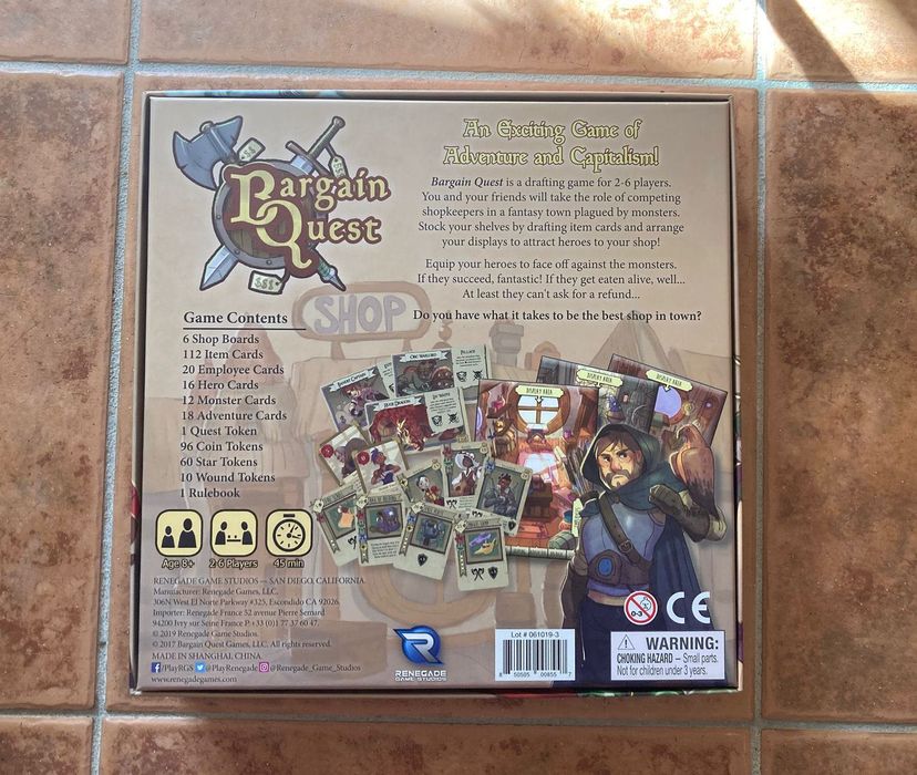 Bargain Quest - jogo de Tabuleiro