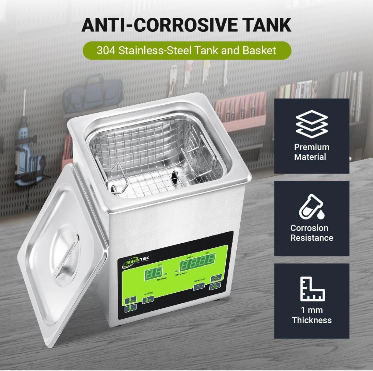Máquina limpeza Ultra Sons  2L 60 W