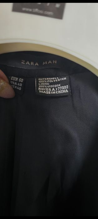 Casaco blazer fato veludo Zara