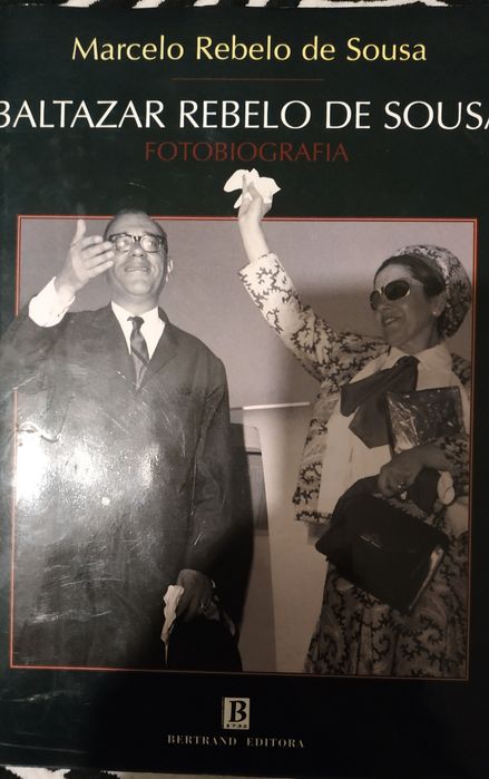 Baltazar Rebelo de Sousa autografado por pai e filho fotobiografia.