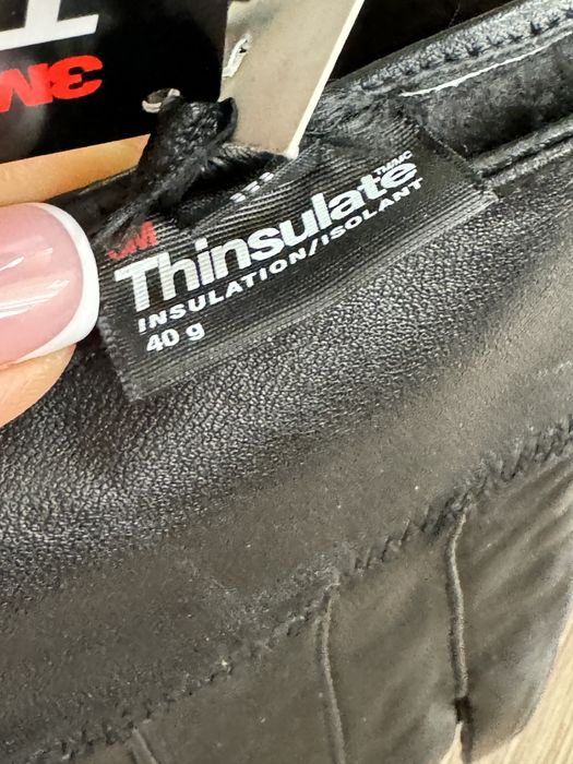 Якісні шкіряні рукавички Thinsulate, нові, бирки