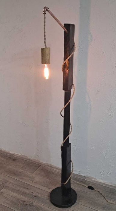 Торшер в стиле Loft. Напольный светильник. Ручная работа. Handmade