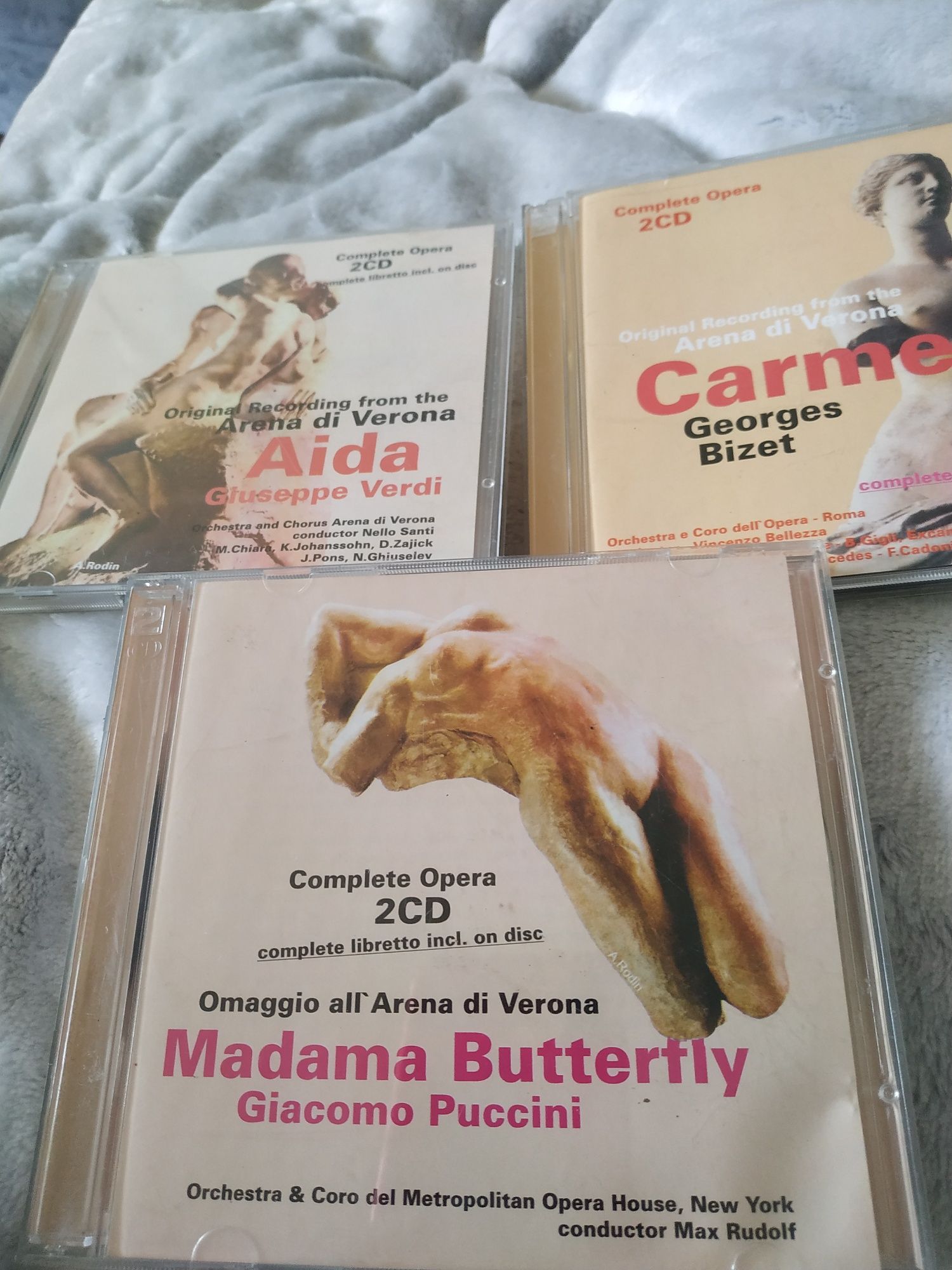Płyty 2CD.Aida, Carmen Madame Butterfly.