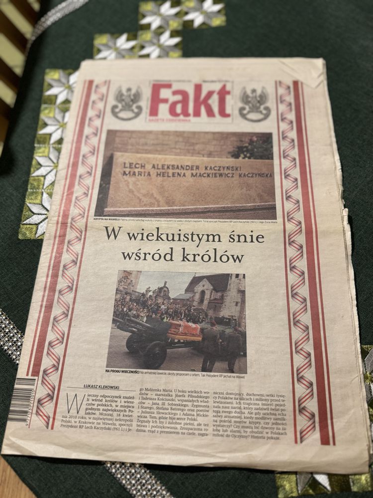 Gazeta Fakt 2010 | Gazeta codzienna