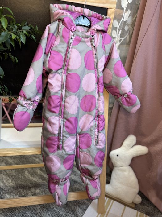 Зимовий комбінезон на дівчинку 9-12міс