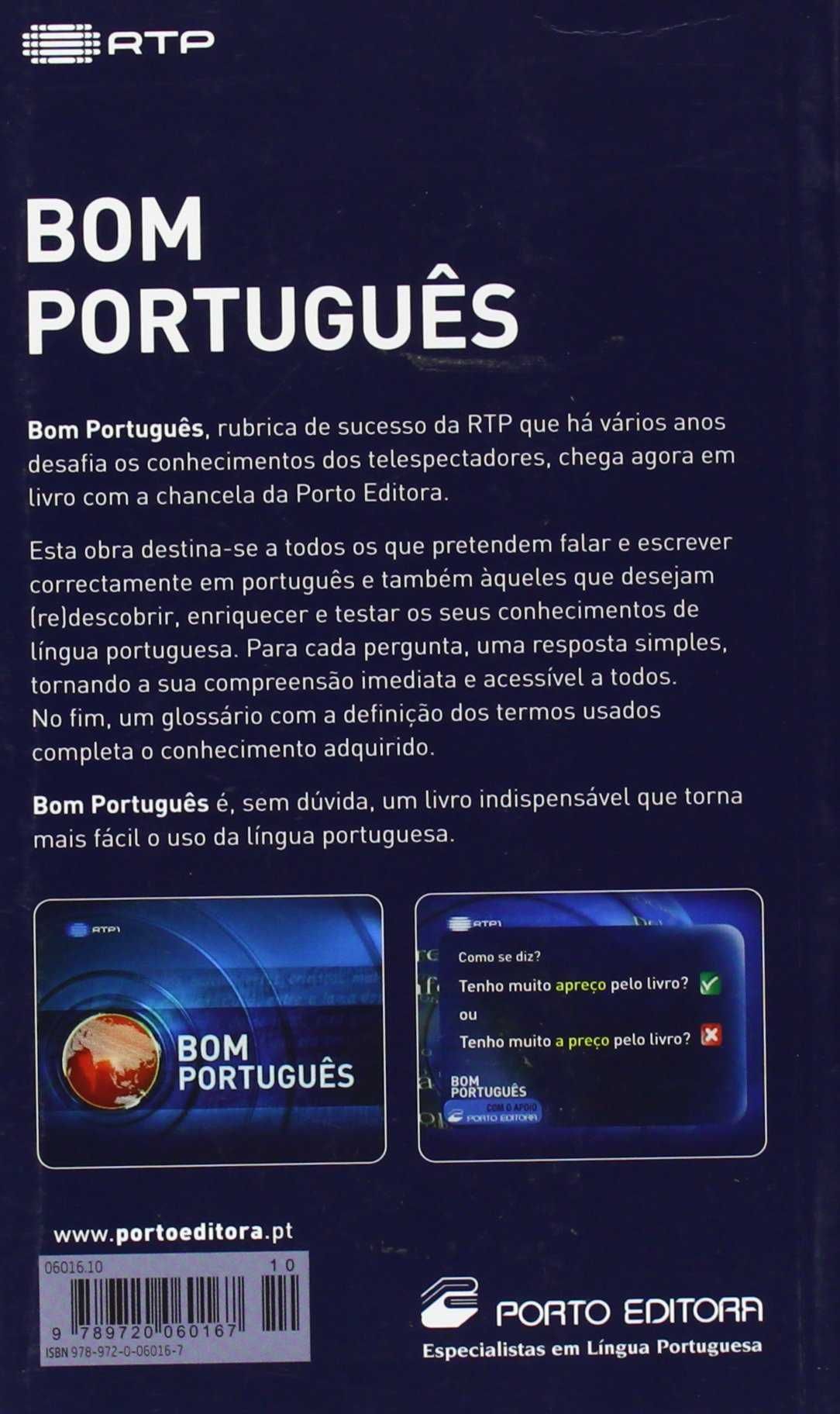 Bom Português - rubrica de sucesso da RTP agora em livro