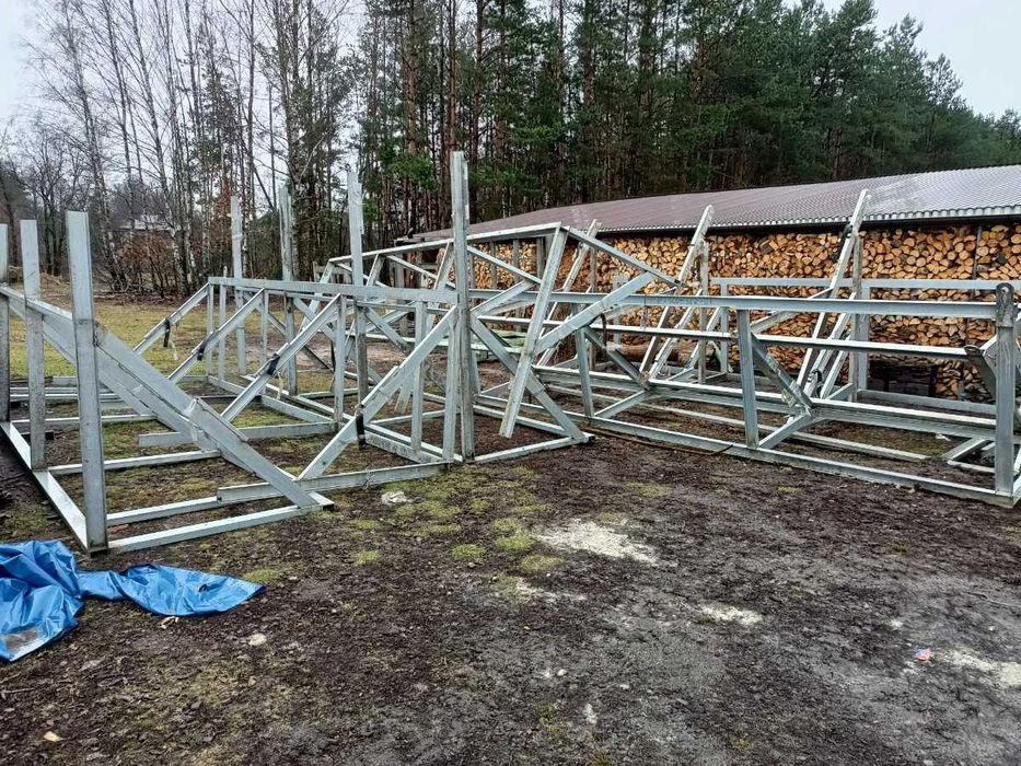 Złom Użytkowy Nowy, Konstrukcje, Profile, Elementy Stalowe, Pomalowane