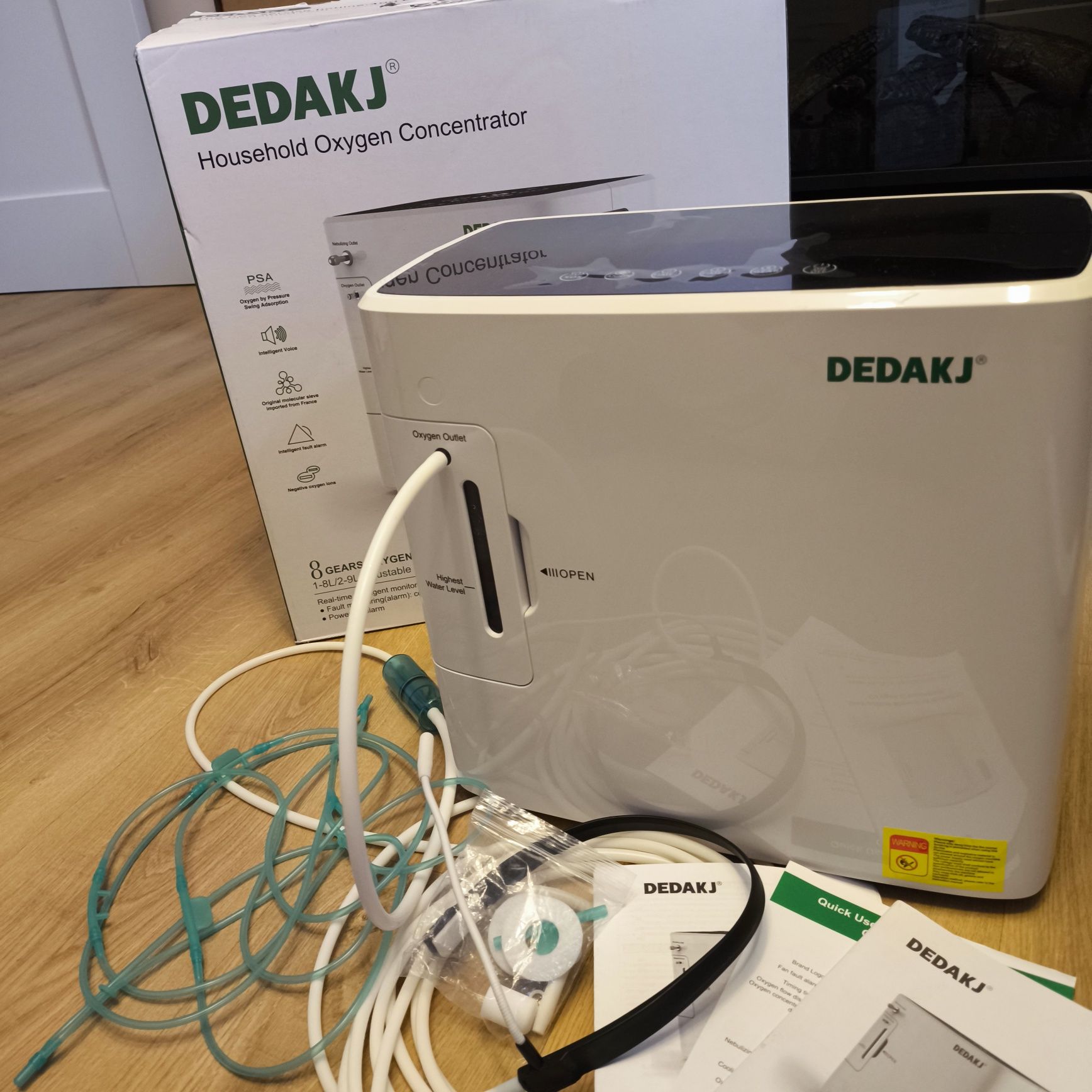 Koncentrator tlenu domowy DEDAKJ DE15