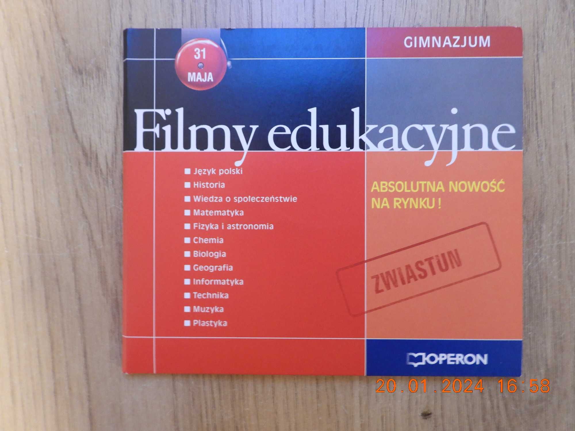 Nauczyciel: Filmy edukacyjne - różne przedmioty. Gimnazjum