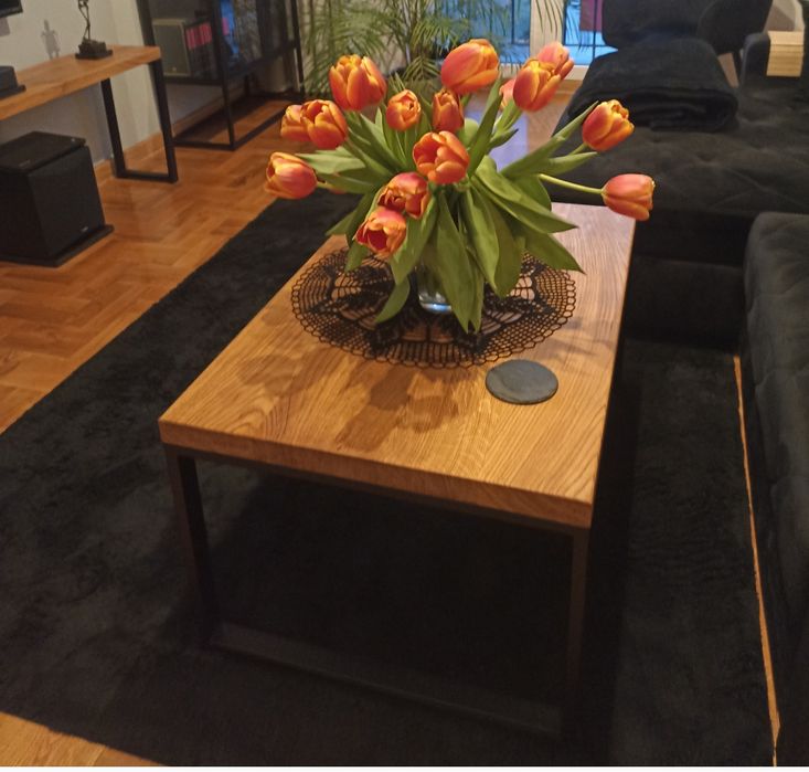 Dywan czarny 230/160 duży do pokoju