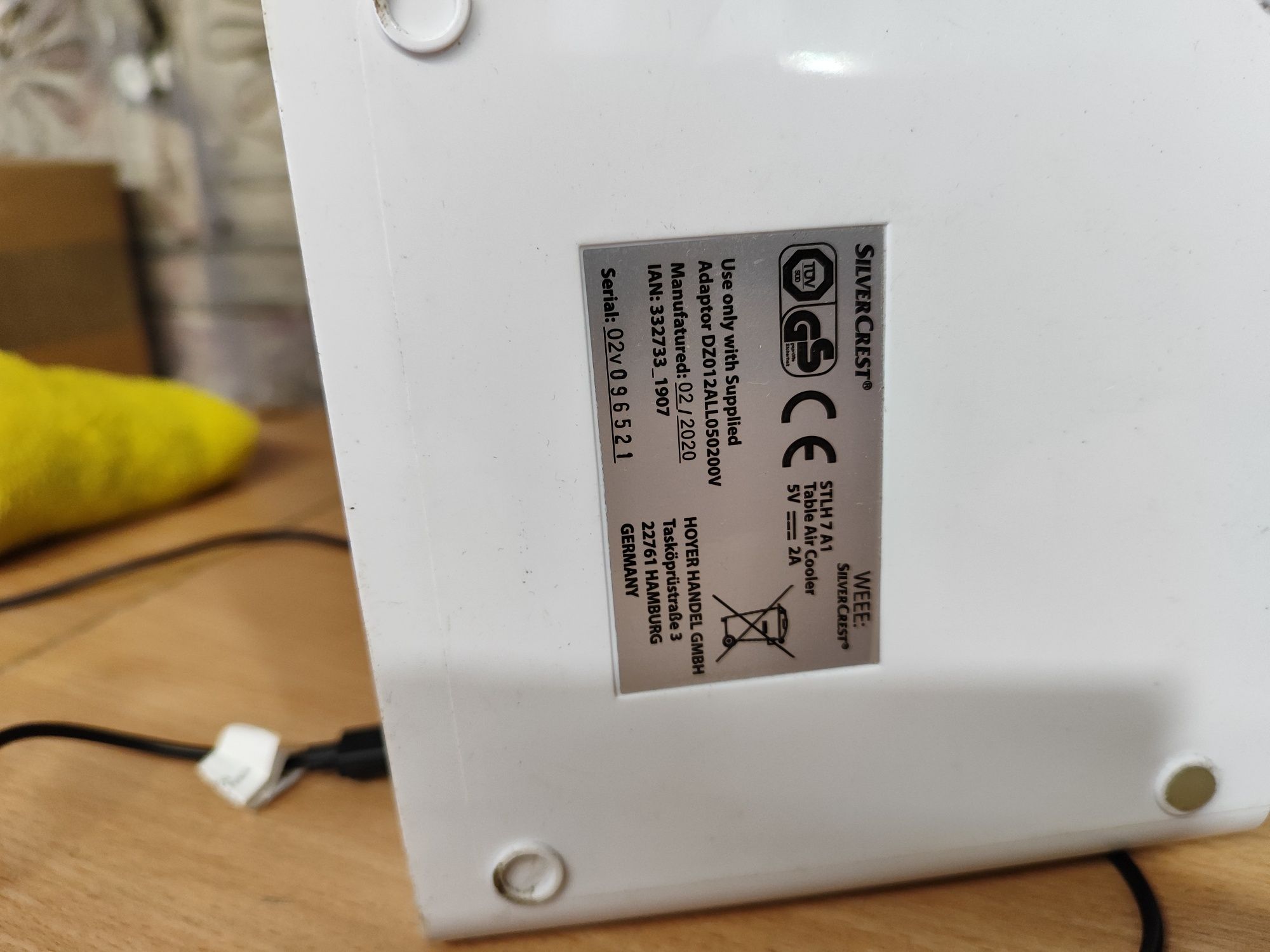 Wentylator Klimator Klimatyzator Lidl Silvercrest STLH 7 A1 USB C LED
