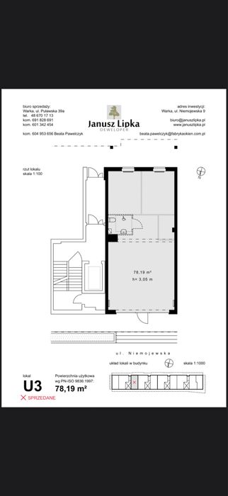 Lokal usługowy do wynajęcia Warka