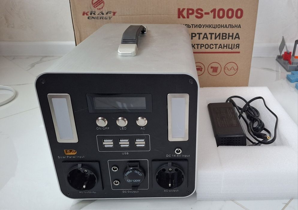 Зарядна портативна мультифункціональна електростанція KPS 1000