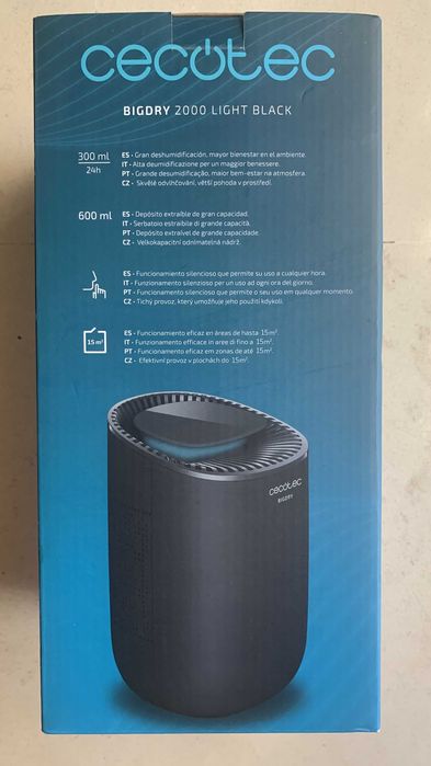 Desumidificador CECOTEC BigDry 2000 Light Preto