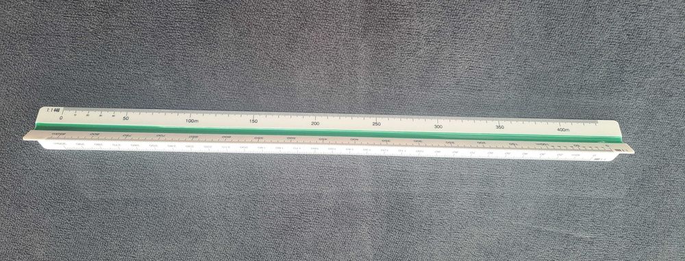 Skalówka - linijka trójkątna, 30 cm
