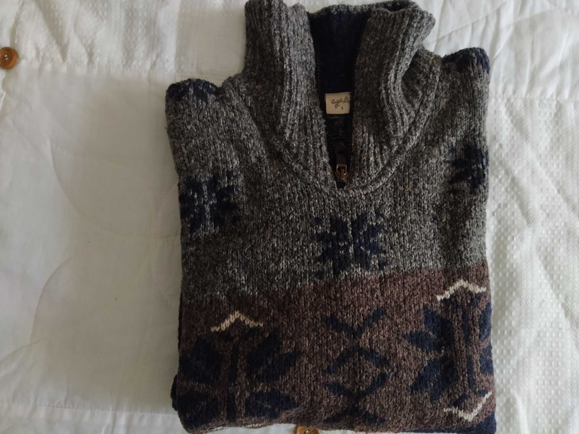 Camisola homem com fecho na gola tamanho L/XL