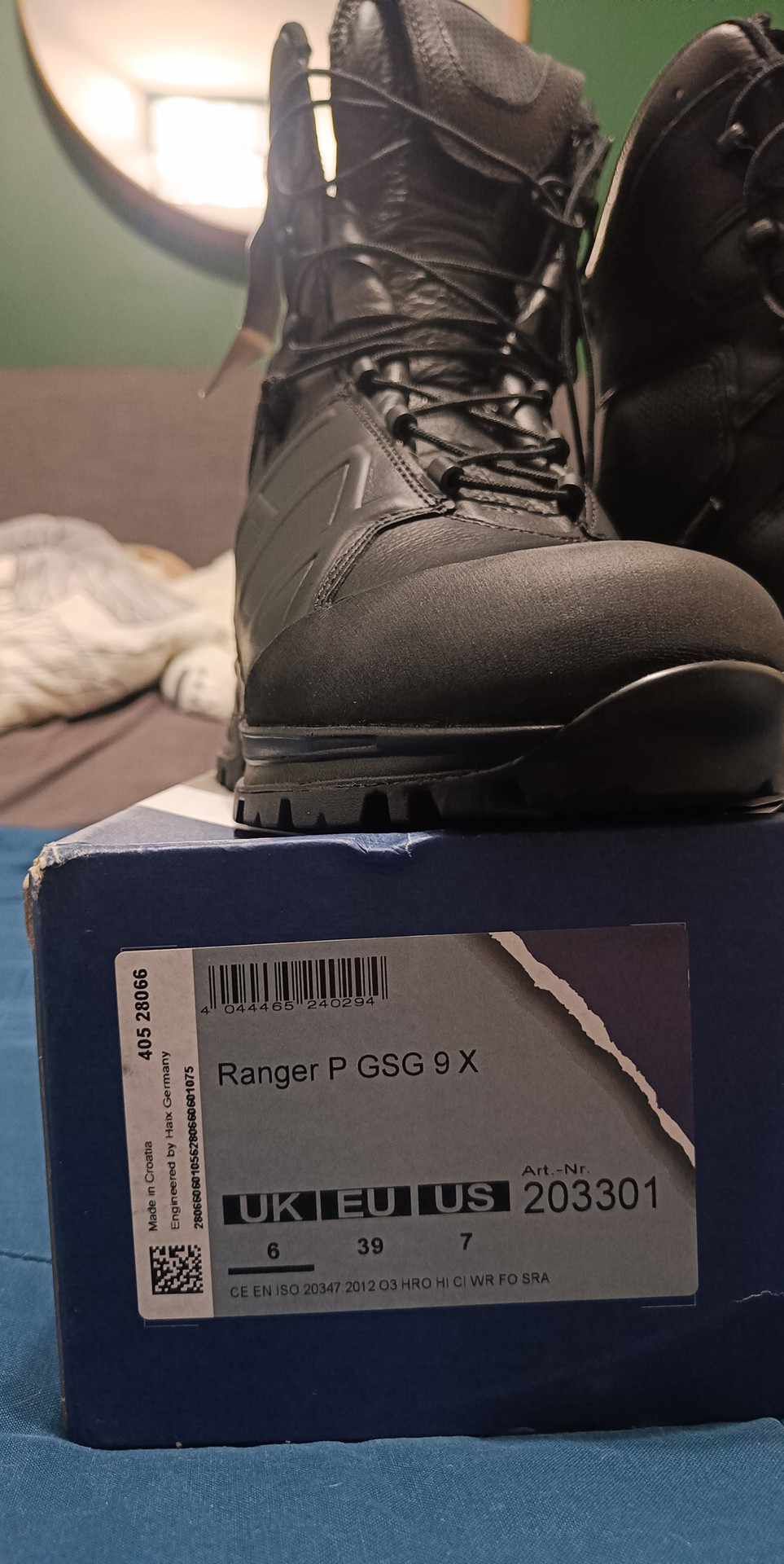 Buty taktyczne Haix Ranger GSG9-X rozmiar 39 na zimę skóra naturalna