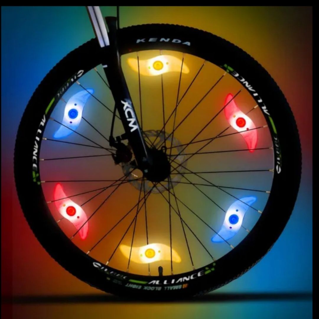 Габаритный фонарик на спицы велосипеда
