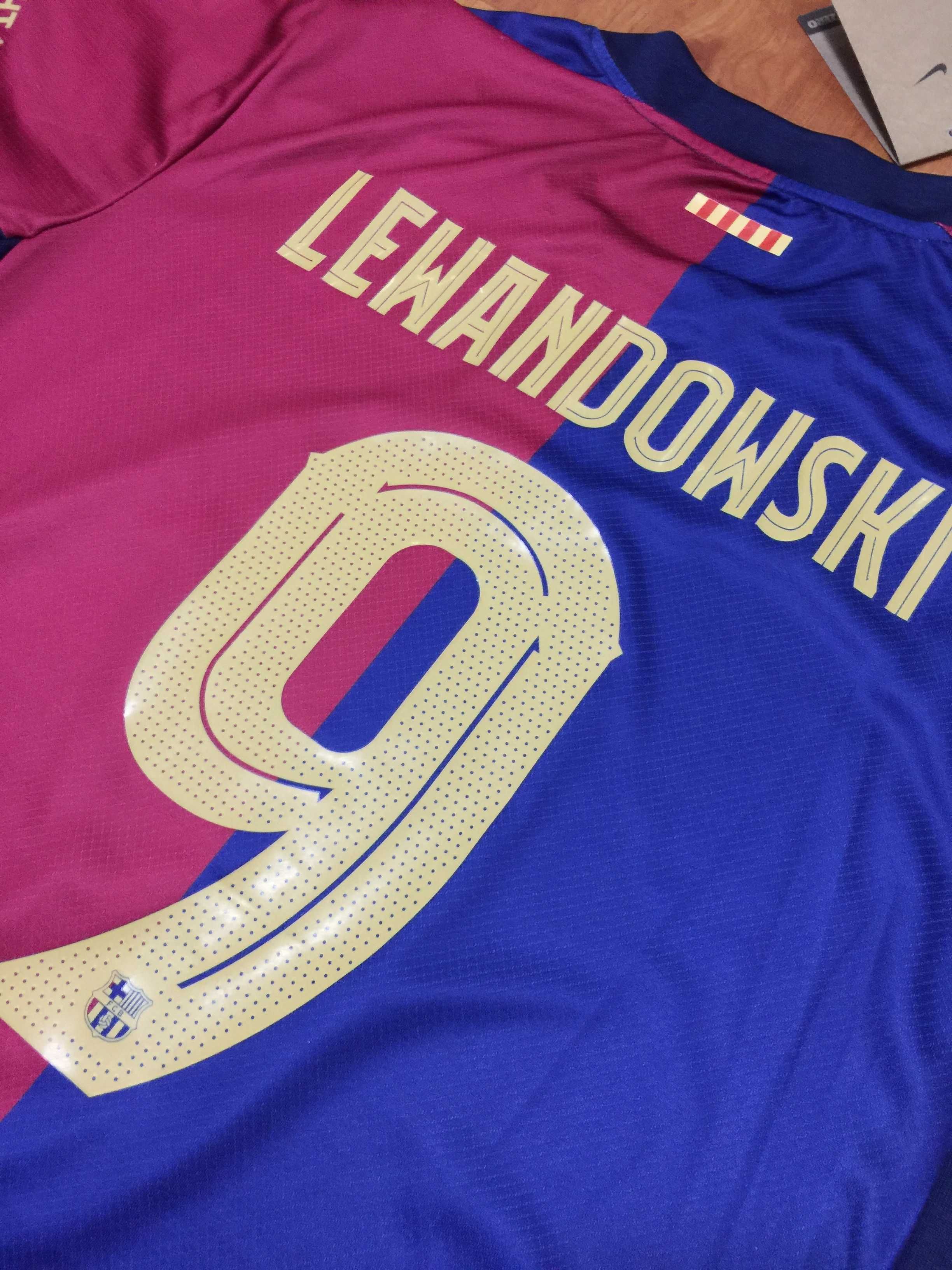 Koszulka domowa Nike Barcelona 2024-25 #9 Robert Lewandowski R.XXXL