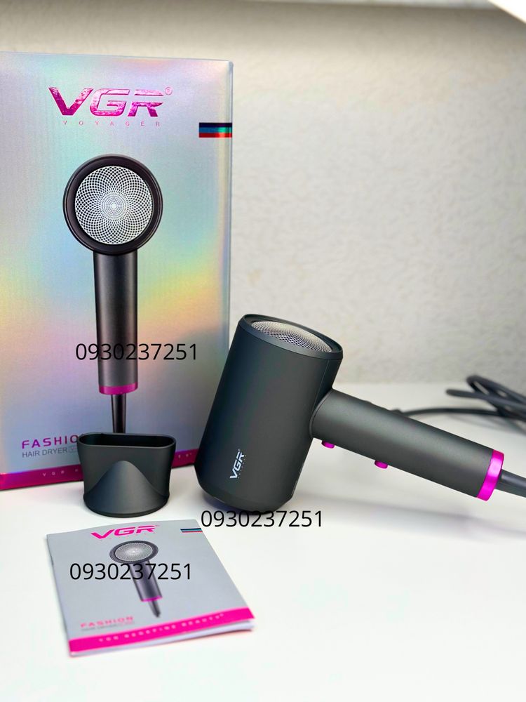 Профессиональный мощный фен VGR-V400 2000 вт, Электрический фен