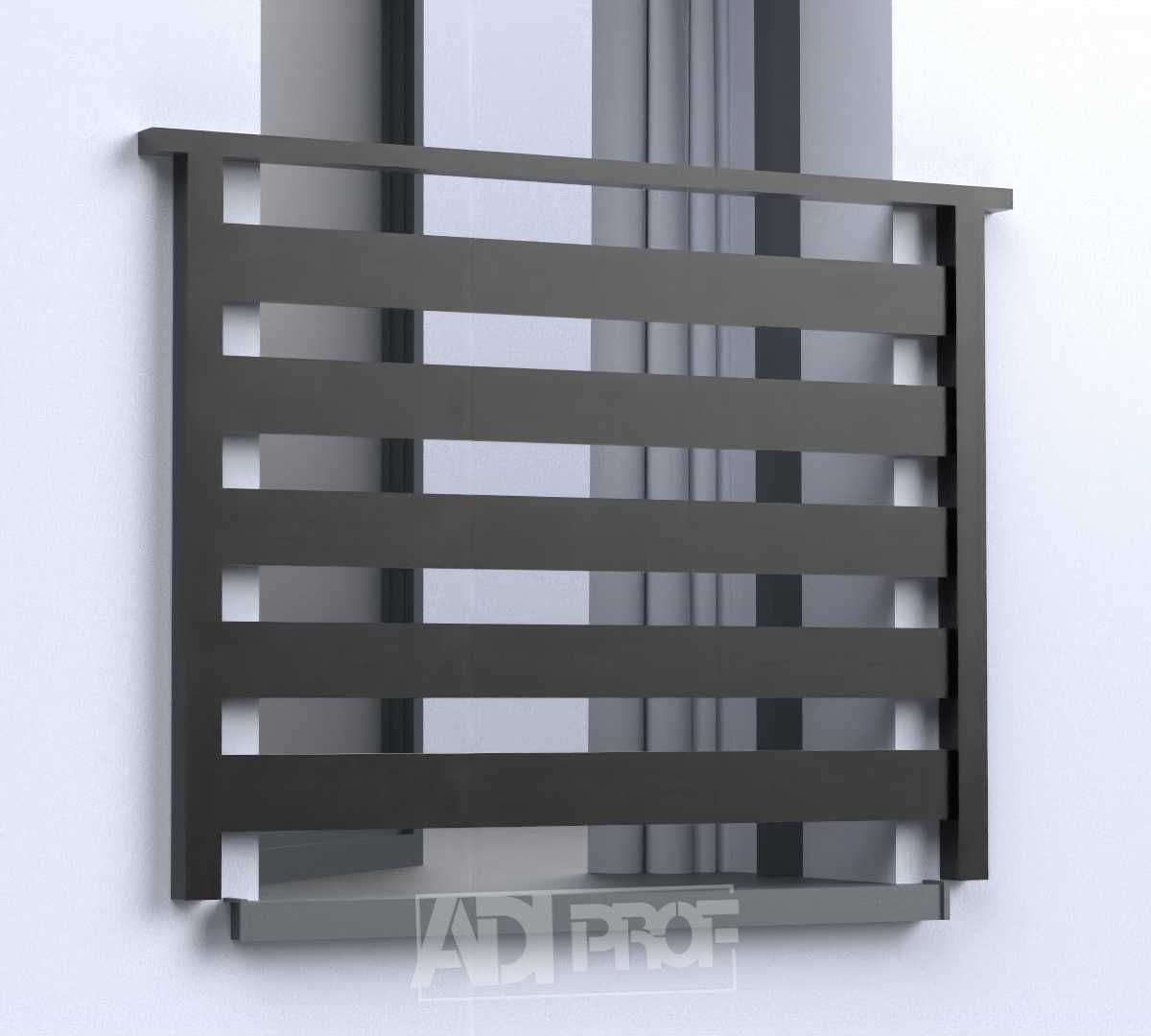 Balkon francuski aluminiowy balustrada francuska aluminium