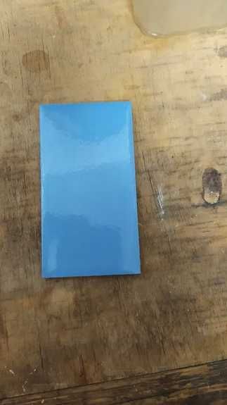 Плитка голубая настенная/напольная 120*65 mm