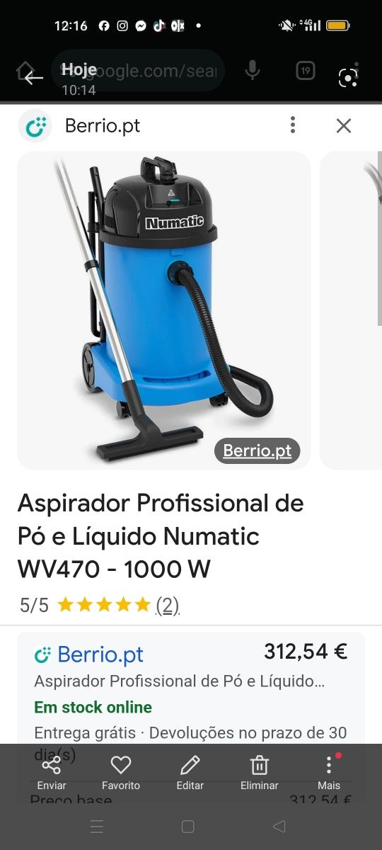 Vendo aspirador usado